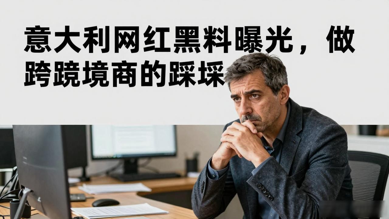 意大利网红黑料曝光，做跨境电商的别踩坑
